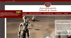 Desktop Screenshot of anwalt-althoff.de