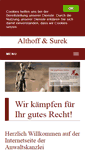 Mobile Screenshot of anwalt-althoff.de